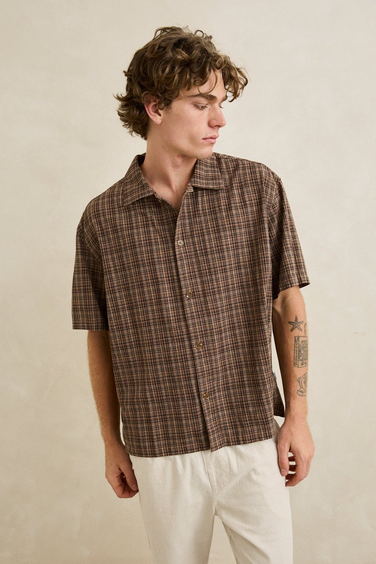 Rhythm Relaxed Brady Check SS Shirt