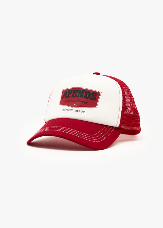 Afends Trophy Trucker Cap Ketchup