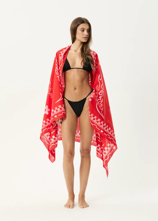 Afends Calda Sarong Tomato