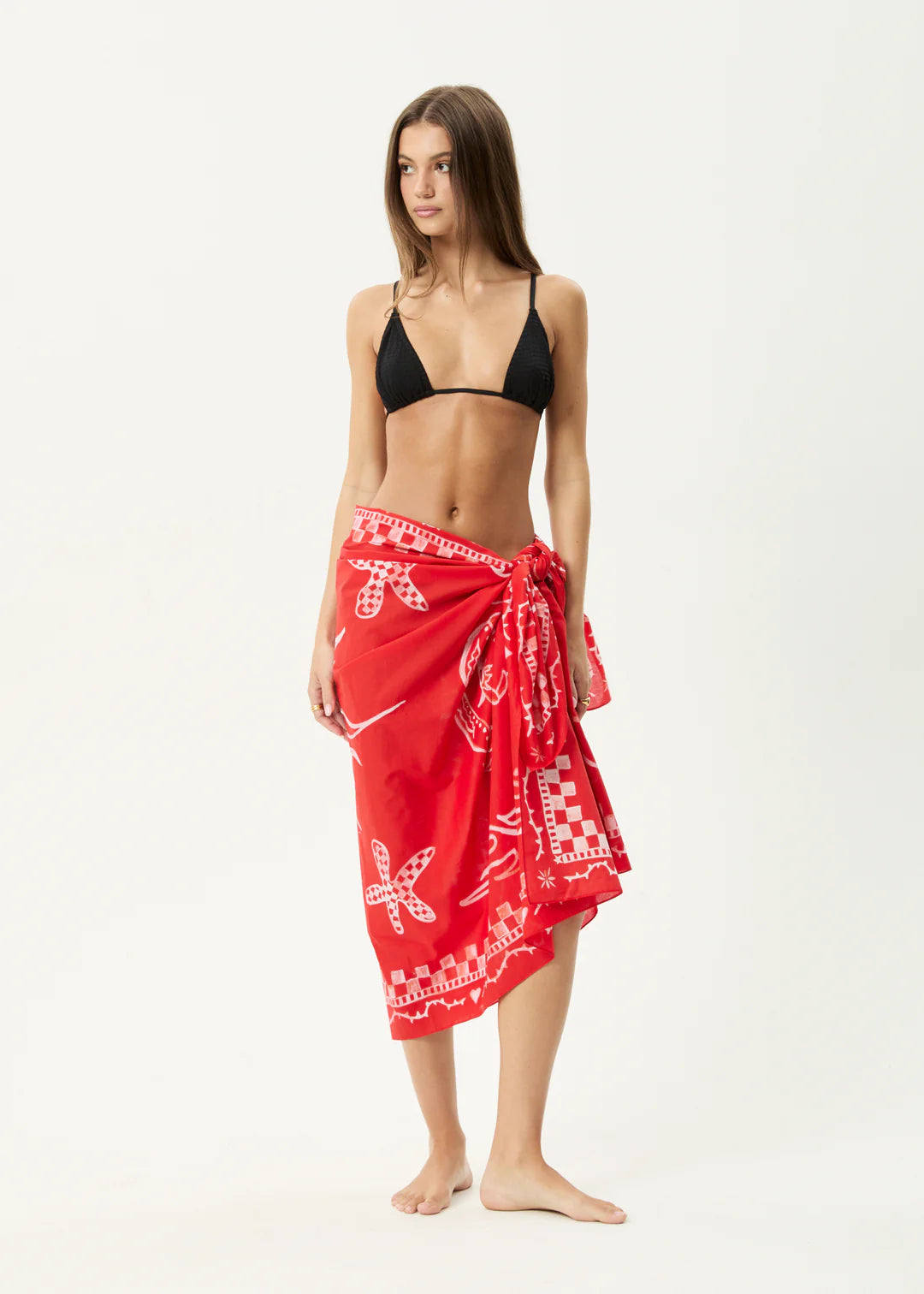Afends Calda Sarong Tomato