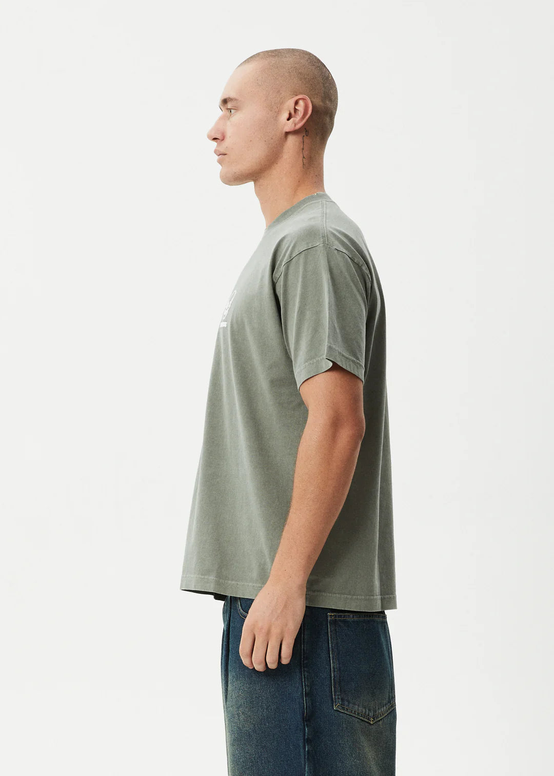 Afends Skeletor- Boxy Tee Boxy Tee Washed Sycamore
