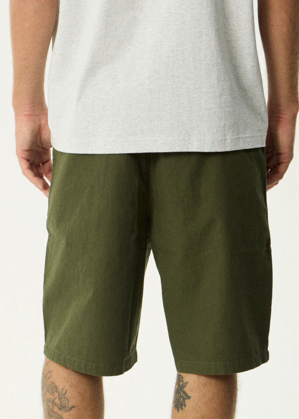 Afends Glider Pleated Short 22" Military