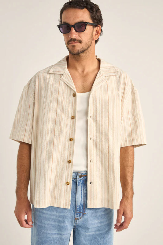 Rhythm Benny Relaxed Stripe SS Shirt