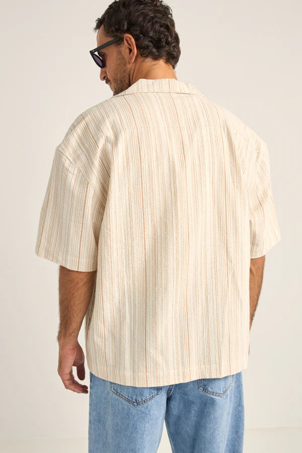 Rhythm Benny Relaxed Stripe SS Shirt