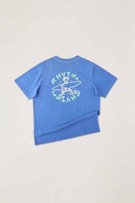 Rhythm Jaunt Vintage Ss T-Shirt Cobalt
