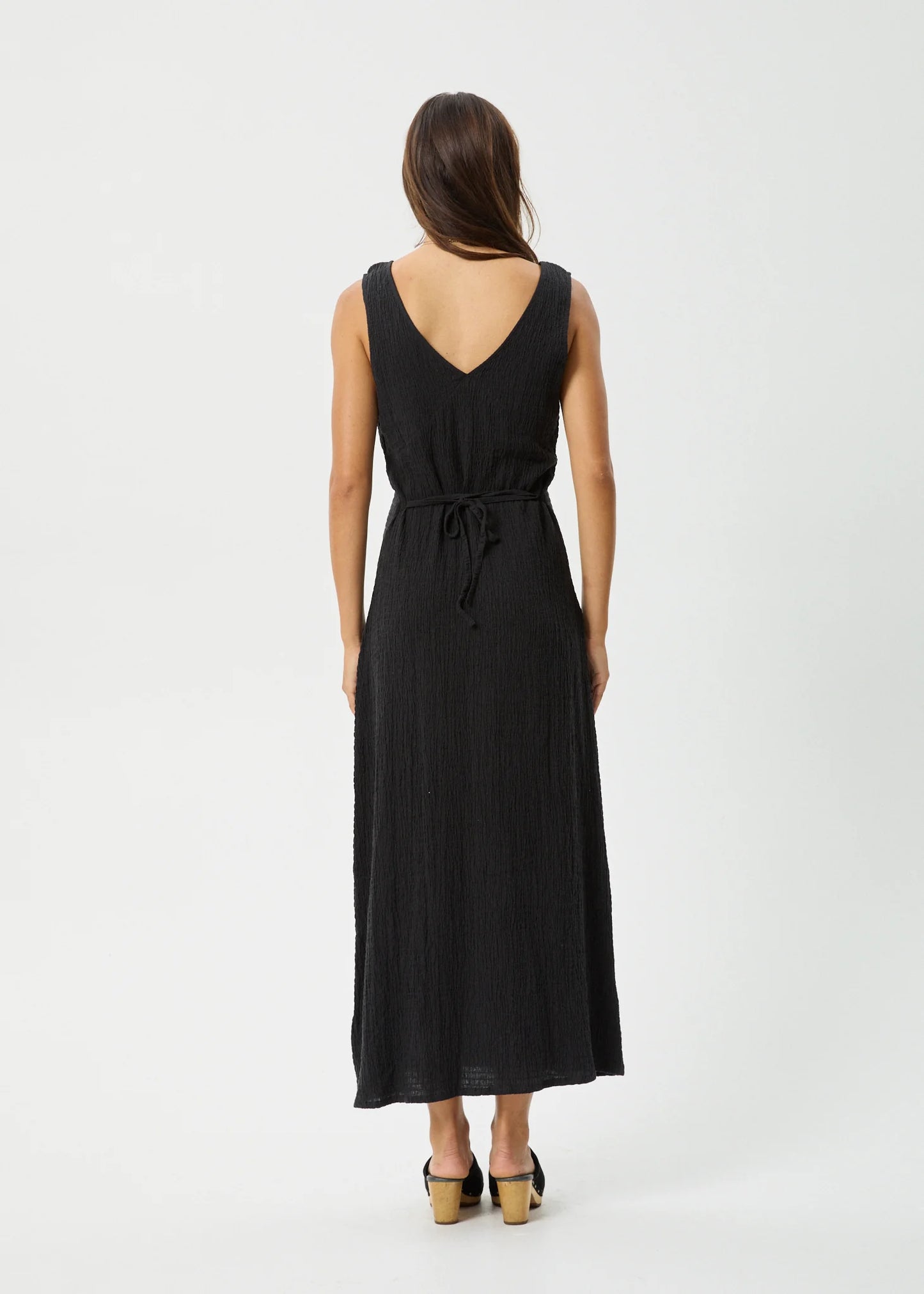 Afends Focus Tully Seersucker Maxi Dress