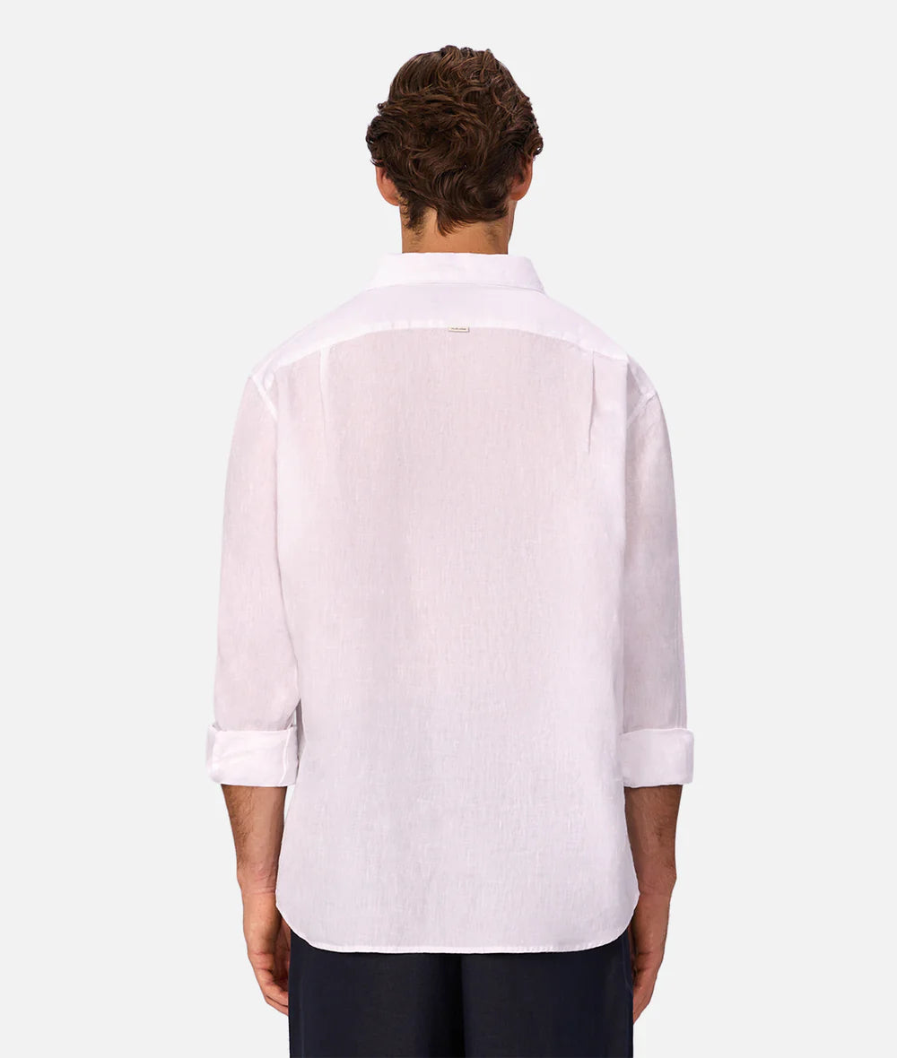 Industrie The St Martins Long Sleeve Linen Shirt Winter White