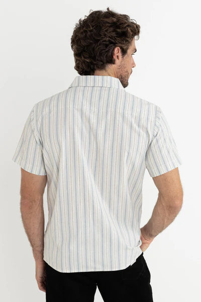 Rhythm Vacation Stripe Ss Shirt Natural