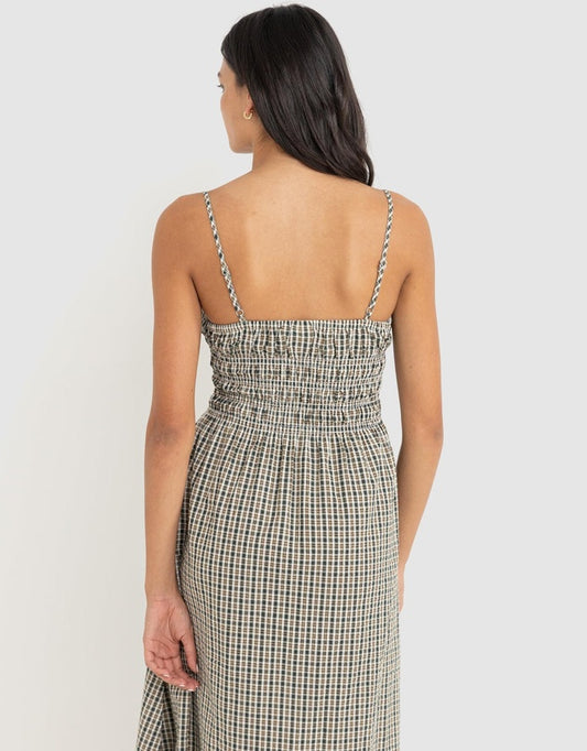 Rhythm Antibes Plaid Midi Dress