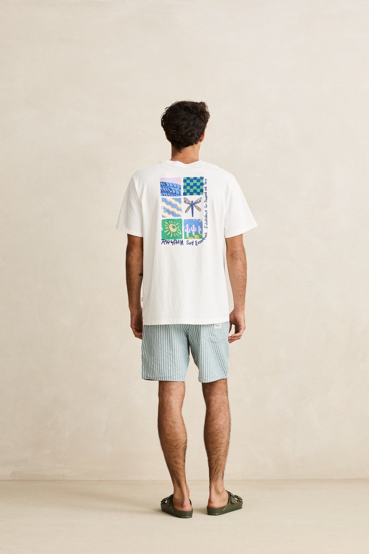 Rhythm Seersucker Stripe Jam Pine