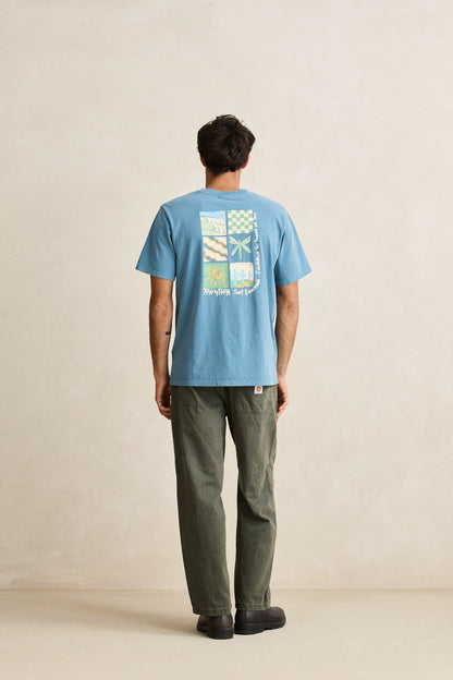 Rhythm Mementos Vintage SS Tee Blue