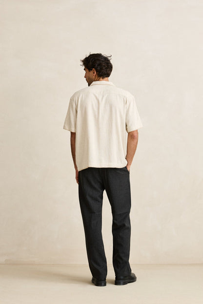 Rhythm Relaxed Whip Stitch SS Shirt Natural