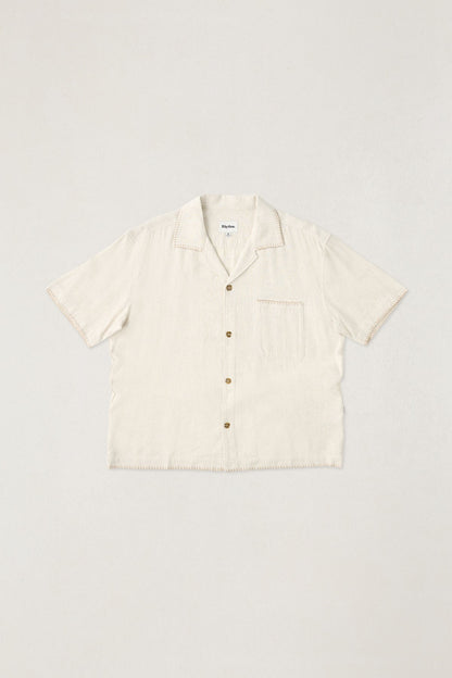 Rhythm Relaxed Whip Stitch SS Shirt Natural