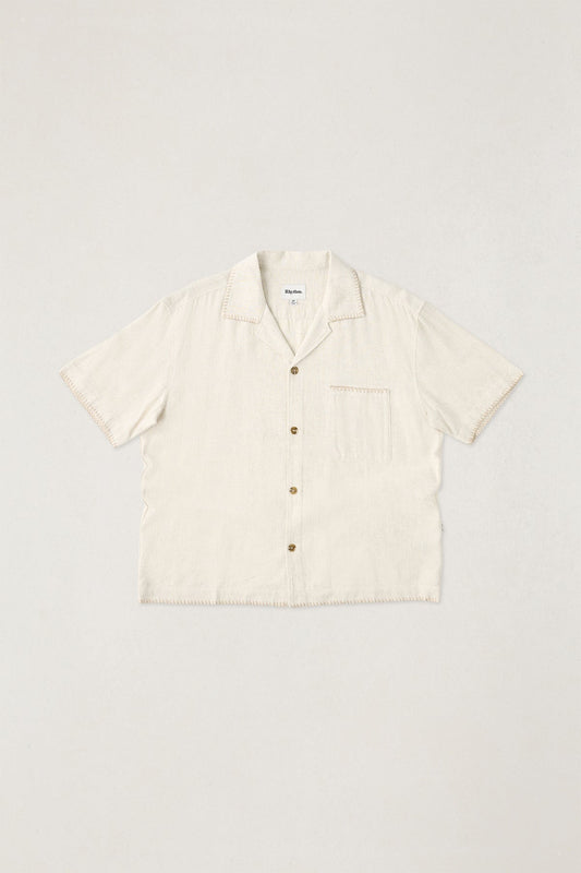 Rhythm Relaxed Whip Stitch SS Shirt Natural