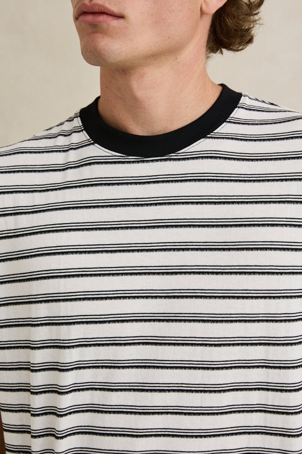 Rhythm Vintage Stripe SS T-Shirt Natural