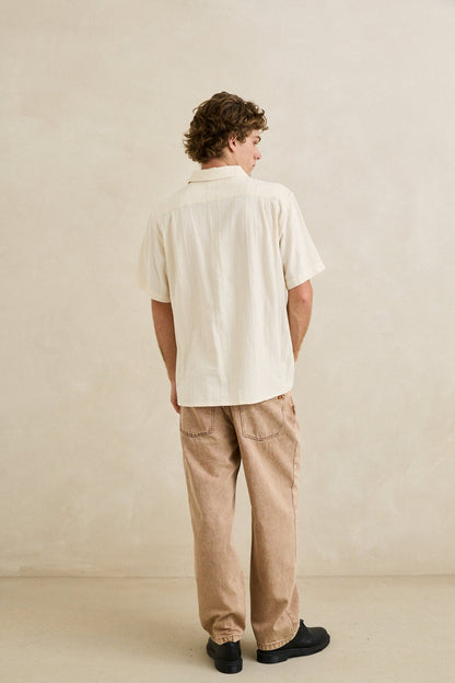 Rhythm Sundown SS Shirt Natural