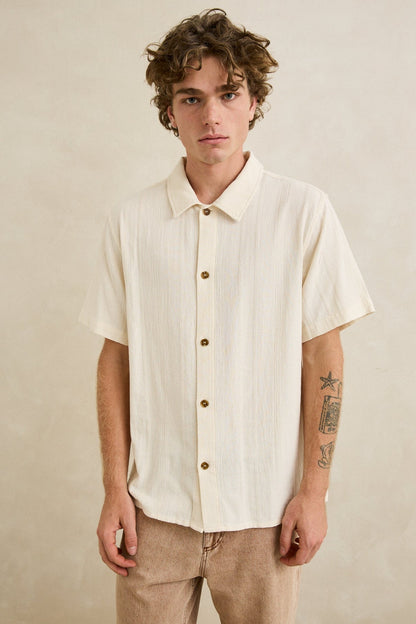 Rhythm Sundown SS Shirt Natural