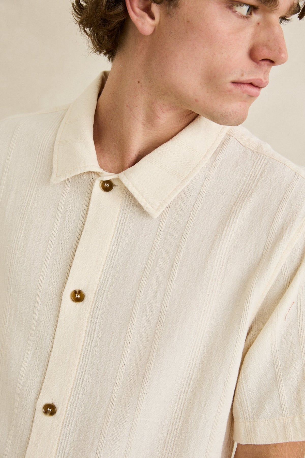 Rhythm Sundown SS Shirt Natural