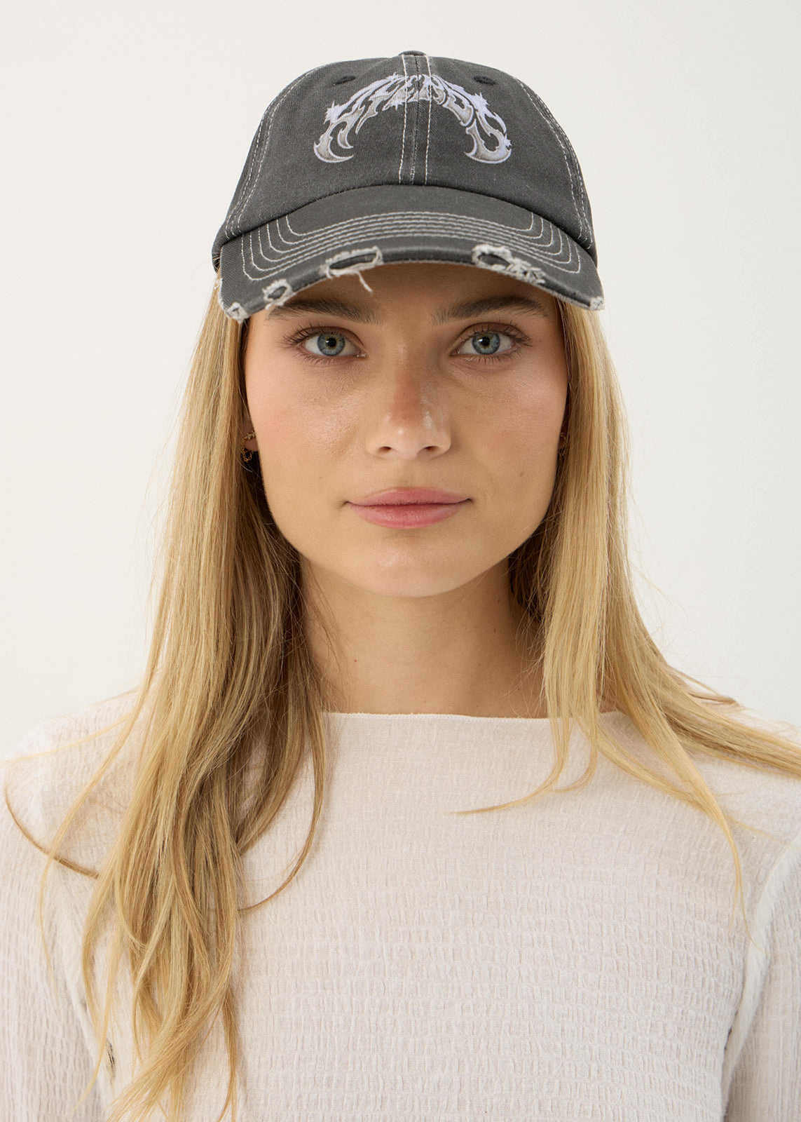 Afends Scorpius Six Panel Cap Stone Black