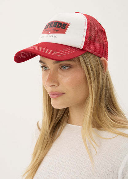 Afends Trophy Trucker Cap Ketchup