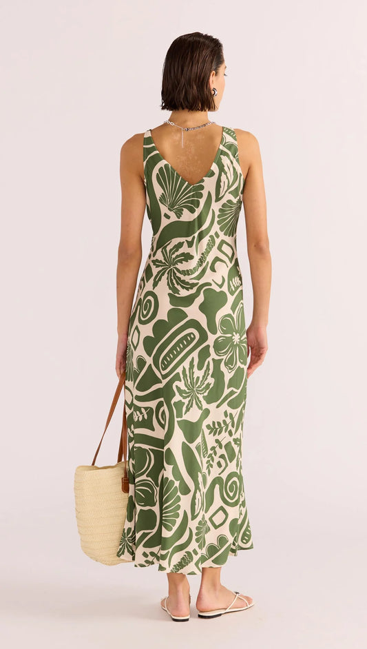 MinkPink Amos Keyhole Midi Dress