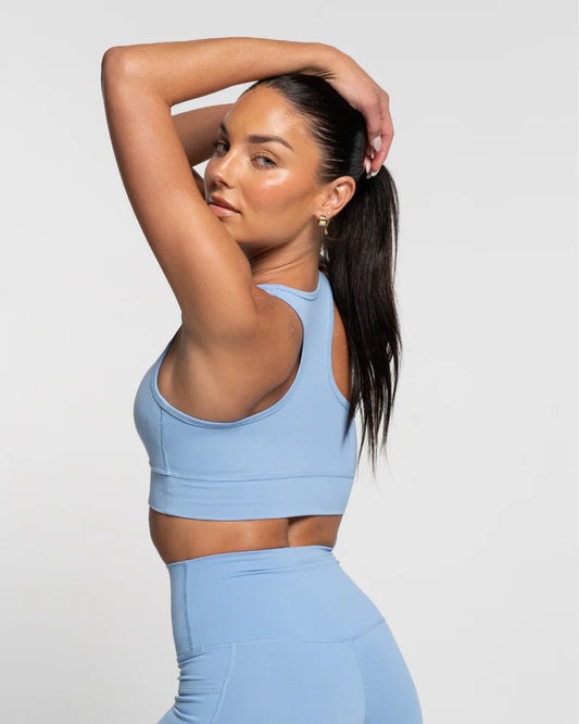 Active Basics Racer Crop- Sky Blue