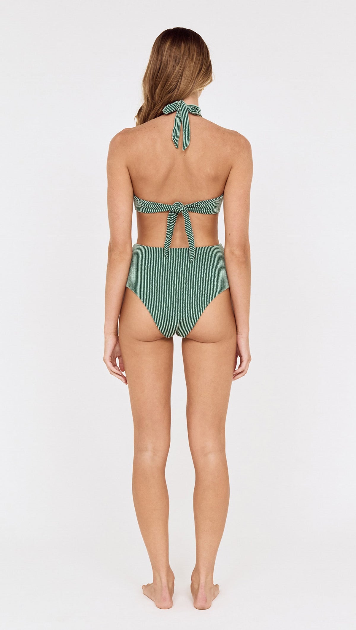 Minkpink Ondina Ring Bikini Top Forest Green