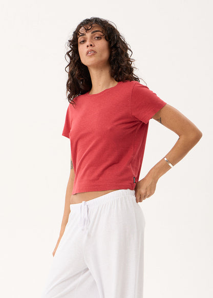 Afends Carmen - Baby Tee Vintage Cherry