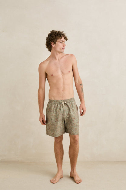 Rhythm Costa Rica Beach Short Olive