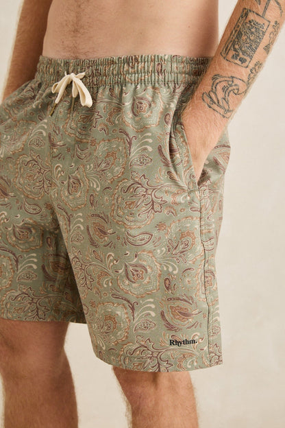 Rhythm Costa Rica Beach Short Olive