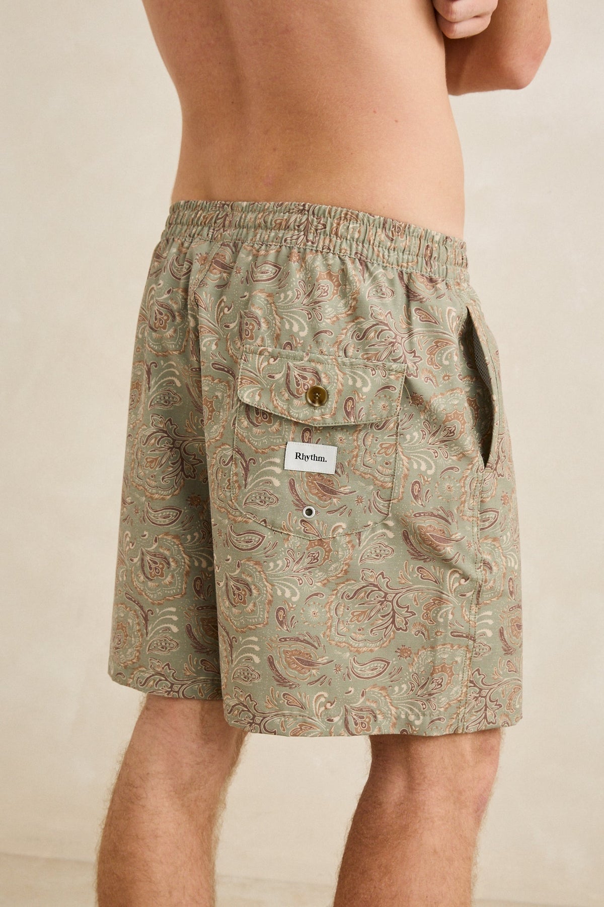 Rhythm Costa Rica Beach Short Olive