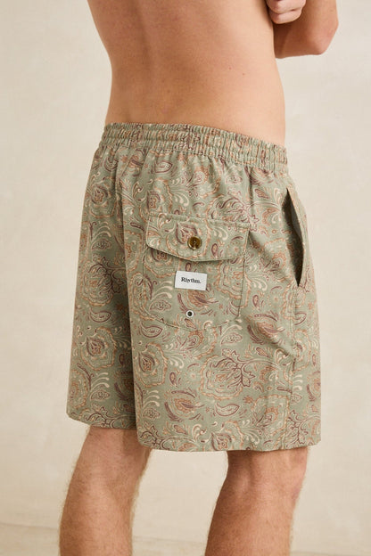 Rhythm Costa Rica Beach Short Olive