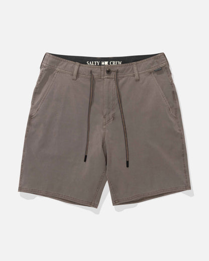 Salty Crew Transom Overdye Short Dark Brown
