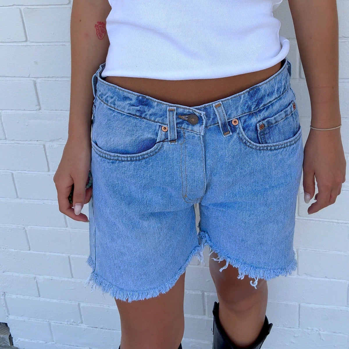 Vintage Levi’s Classic Cut – Reworked Denim Shorts