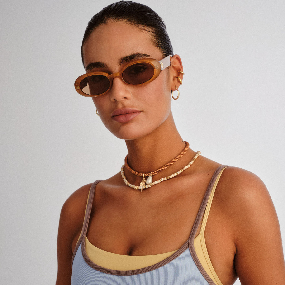 Le Specs Work It! Gold Pearl