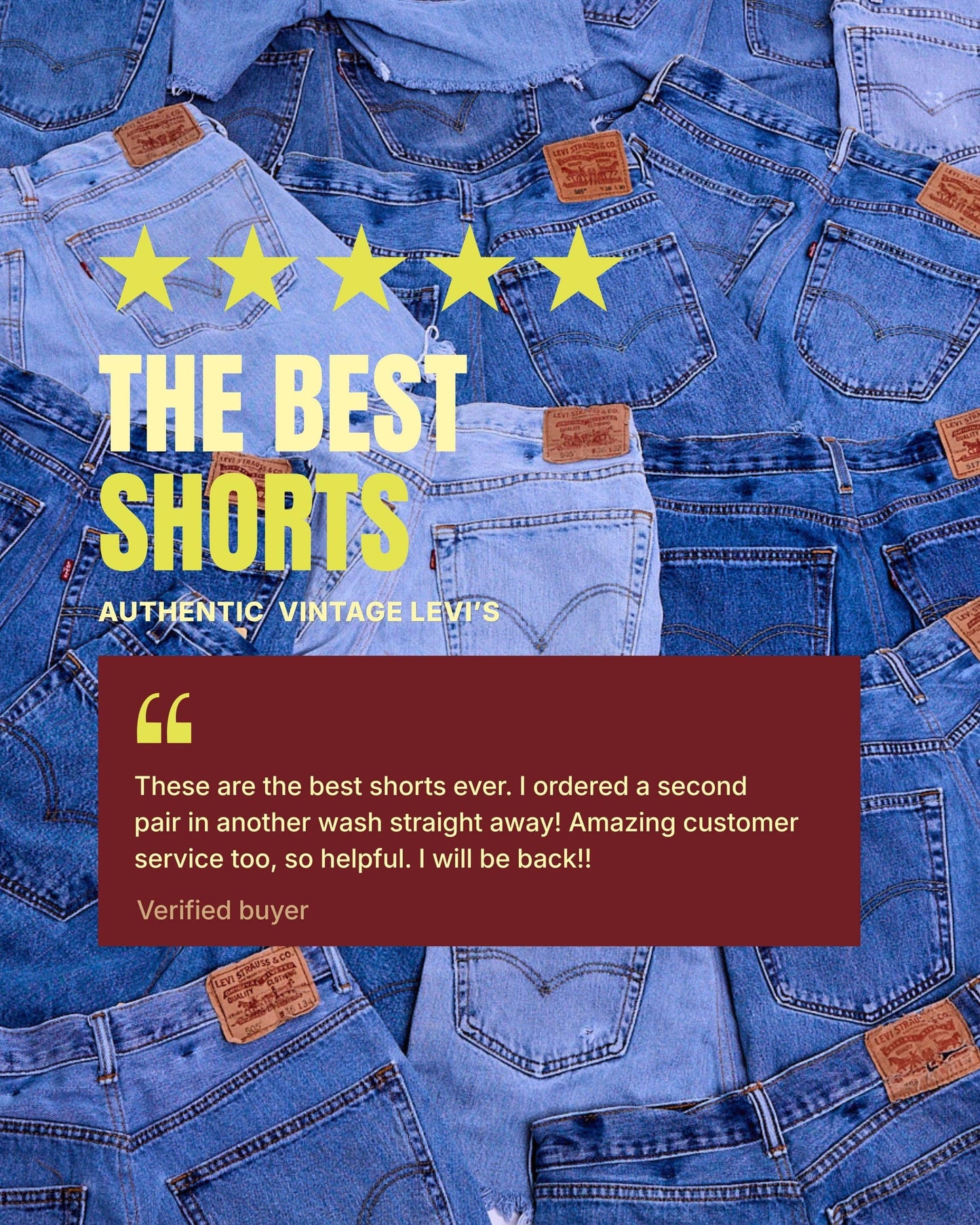 Vintage Levi’s Classic Cut – Reworked Denim Shorts
