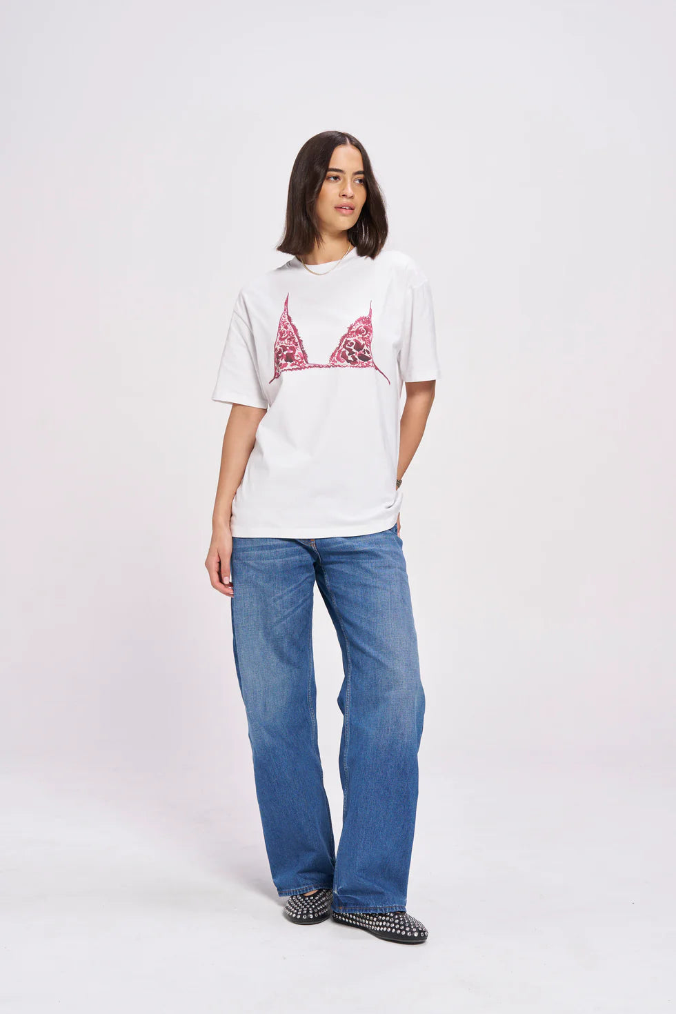 Maku Burgendy Bralette Tee