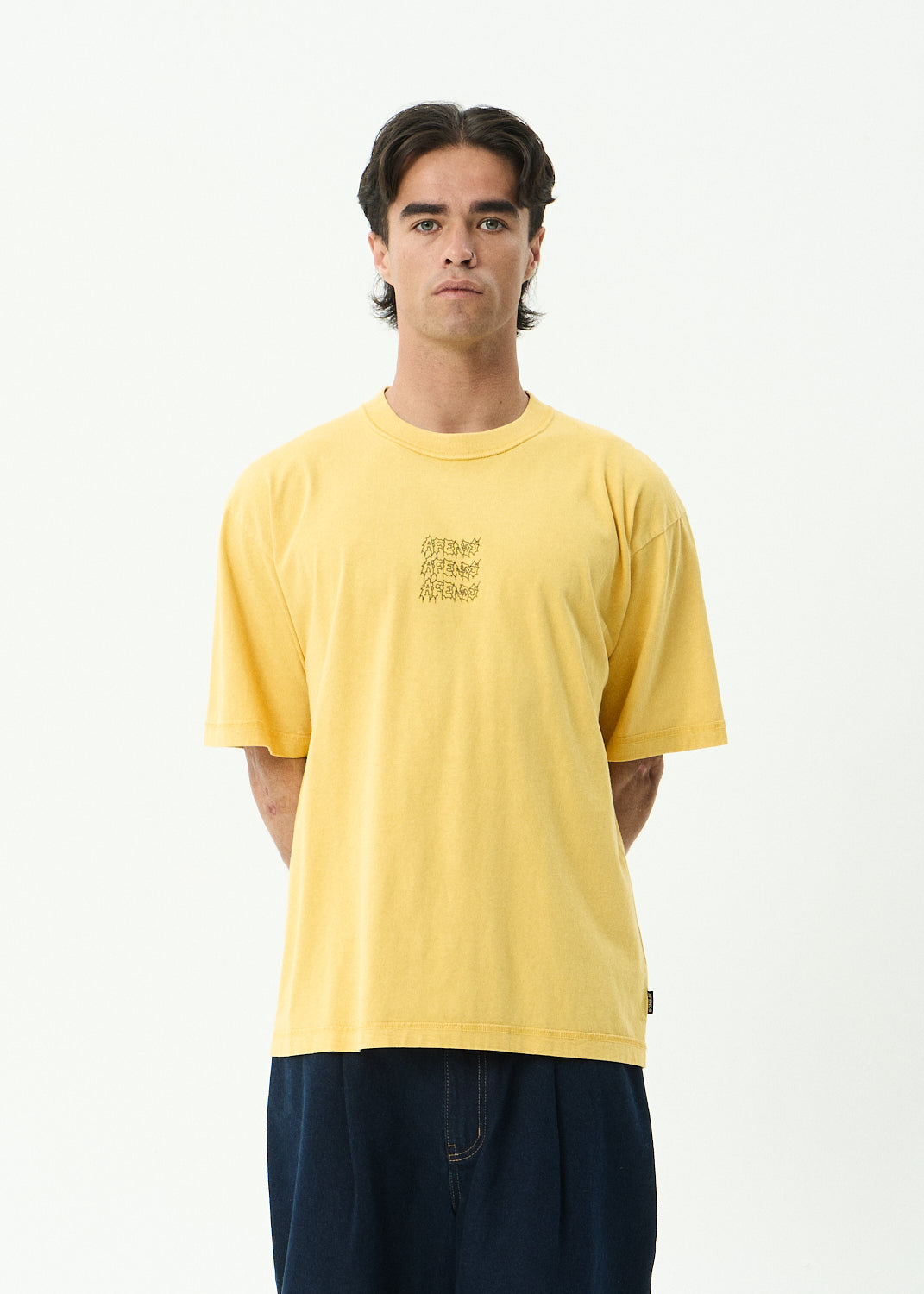 Afends Repetition - Boxy Tee Vintage Mango