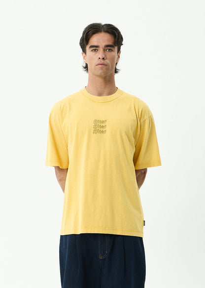 Afends Repetition - Boxy Tee Vintage Mango