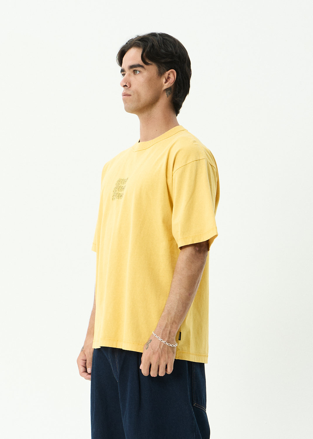 Afends Repetition - Boxy Tee Vintage Mango