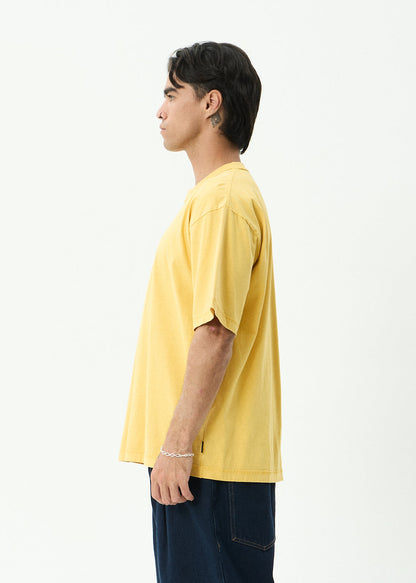 Afends Repetition - Boxy Tee Vintage Mango
