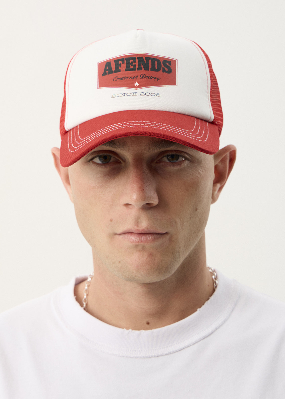 Afends Trophy Trucker Cap Ketchup