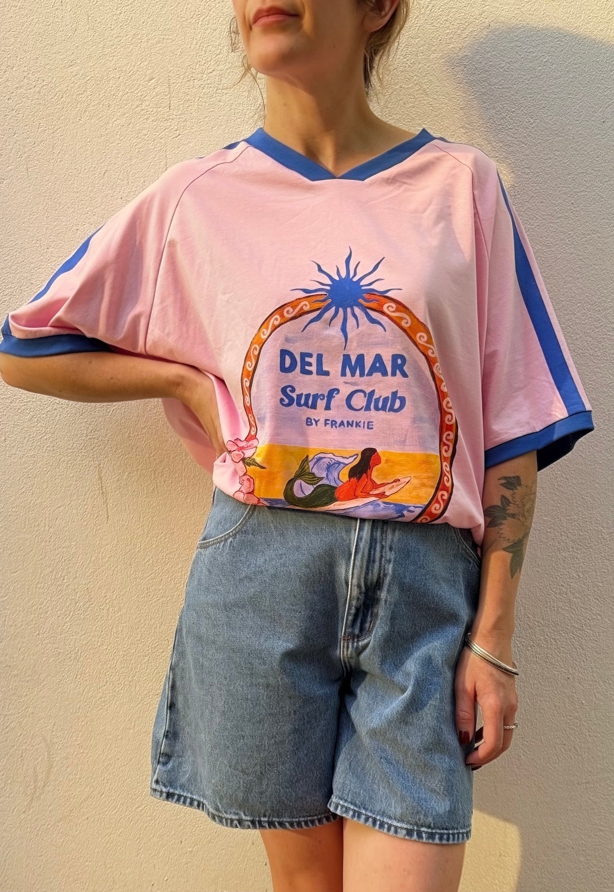 By Frankie Del Mar Surf Club Tee