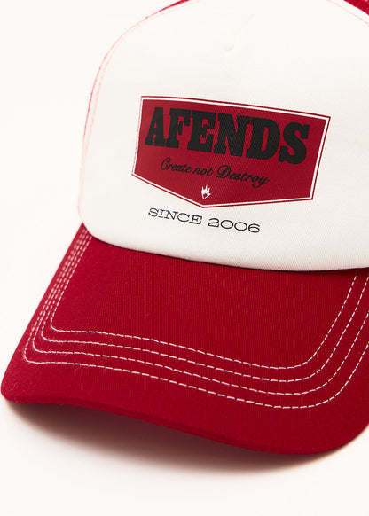 Afends Trophy Trucker Cap Ketchup