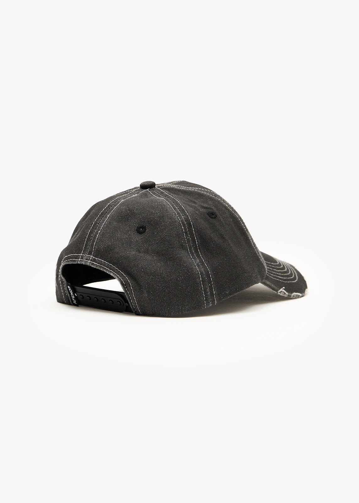 Afends Scorpius Six Panel Cap Stone Black