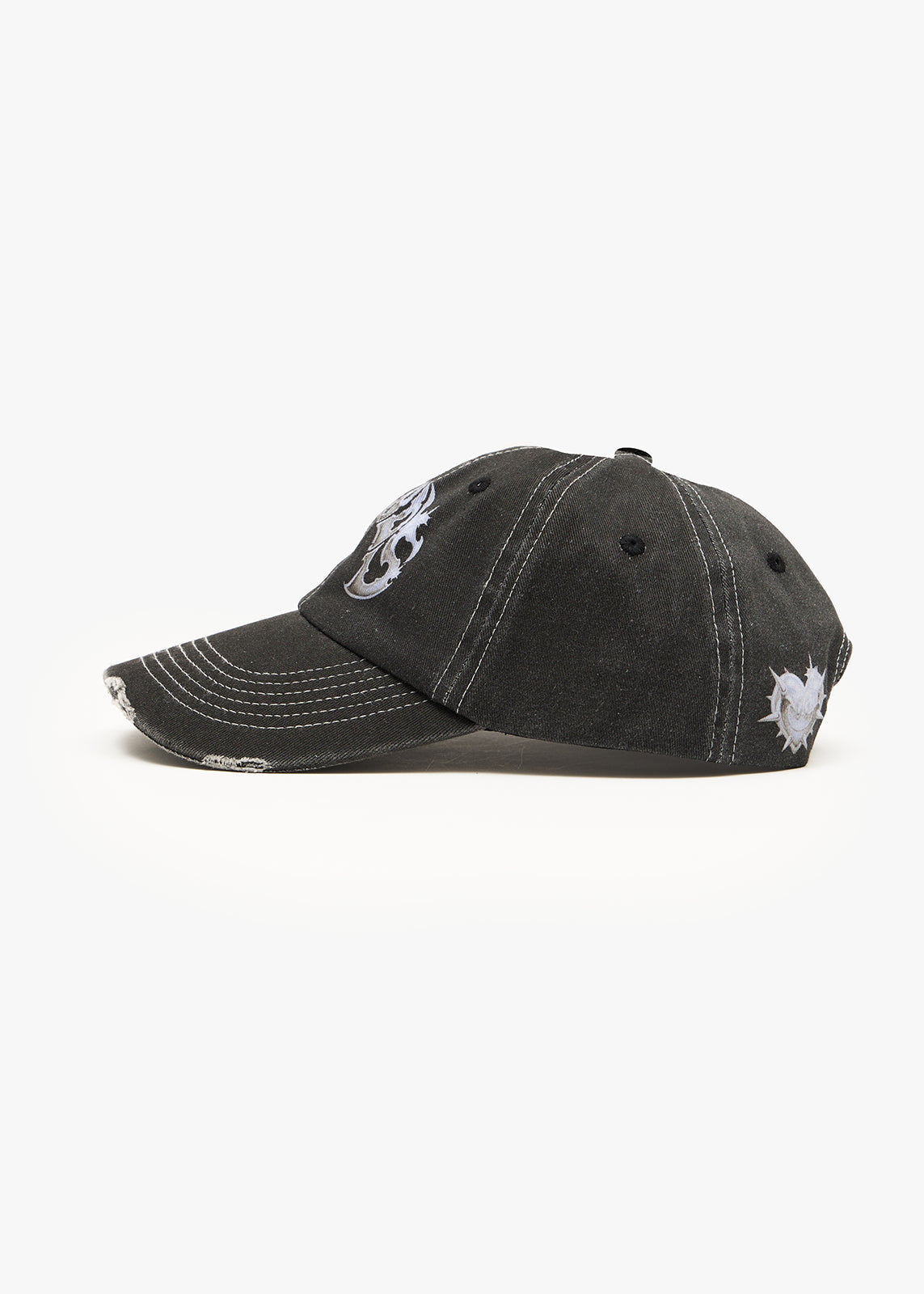 Afends Scorpius Six Panel Cap Stone Black