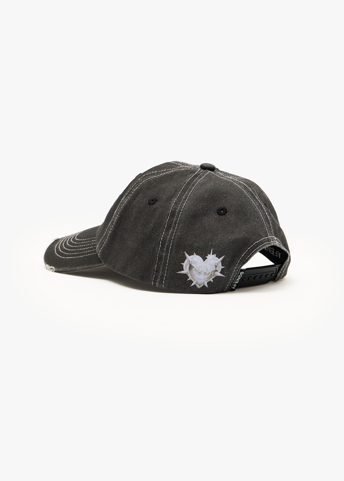 Afends Scorpius Six Panel Cap Stone Black