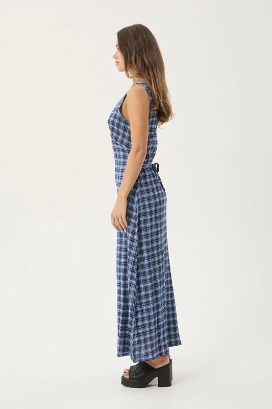 Afends Mountains Tully Seersucker Maxi Dress
