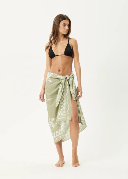 Afends Calda Sarong Olive