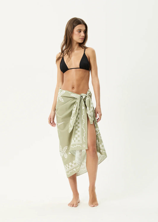 Afends Calda Sarong Olive